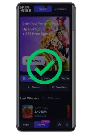 Spinrise Casino account activated