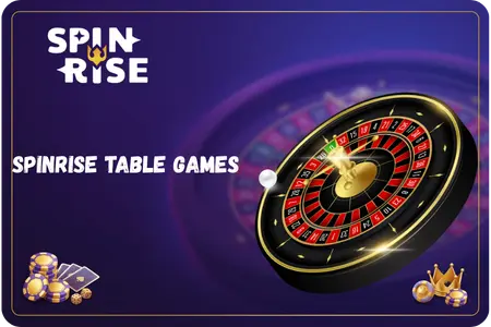 Spinrise roulette and blackjack tables
